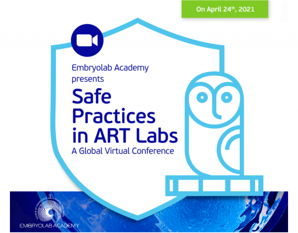 Safe Practices in Art Labs - Global Virtual Conference by Embryolab Academy poster